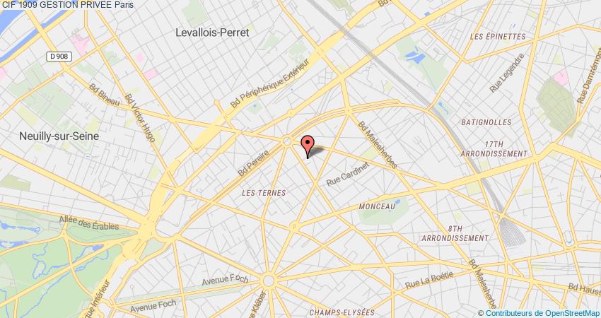 plan 1909 GESTION PRIVEE CIF Paris