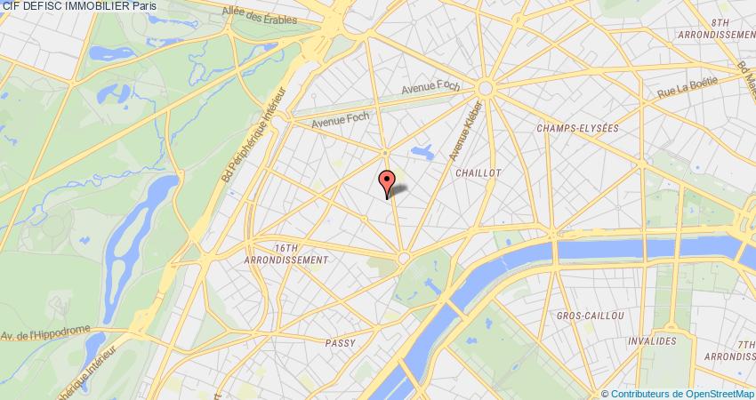 plan DEFISC IMMOBILIER CIF Paris