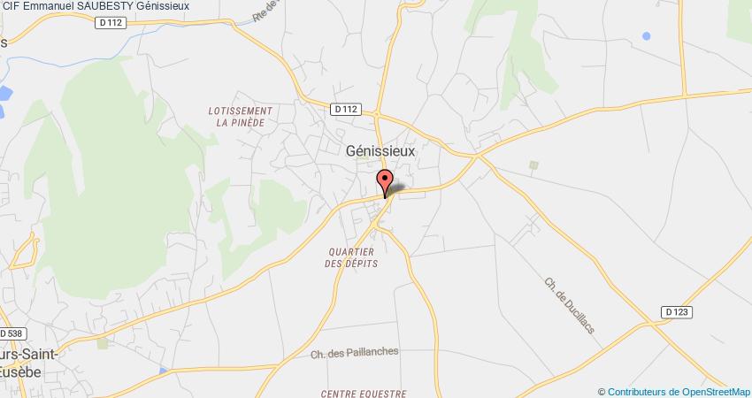 plan Emmanuel SAUBESTY CIF Génissieux