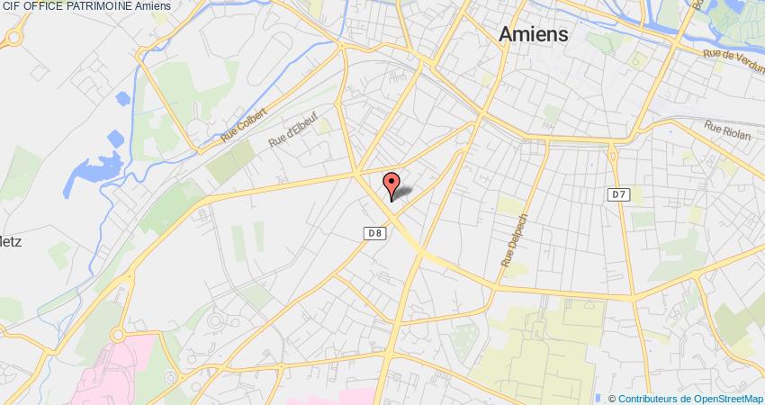 plan OFFICE PATRIMOINE CIF Amiens