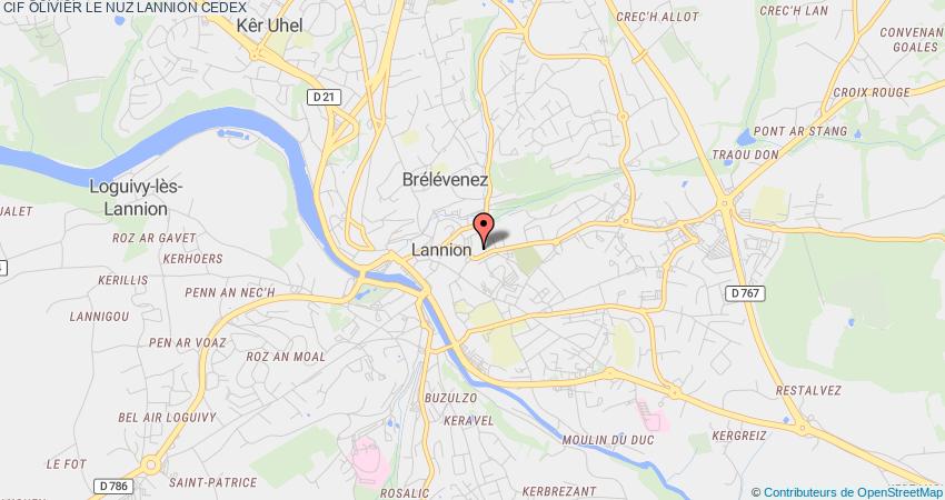 plan OLIVIER LE NUZ CIF LANNION CEDEX