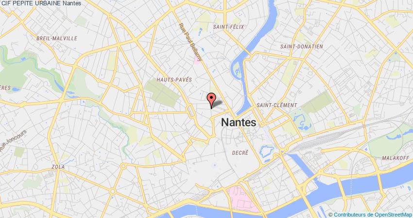 plan PEPITE URBAINE CIF Nantes