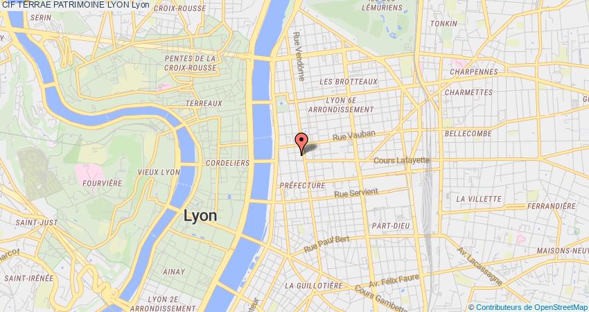 plan TERRAE PATRIMOINE LYON CIF Lyon