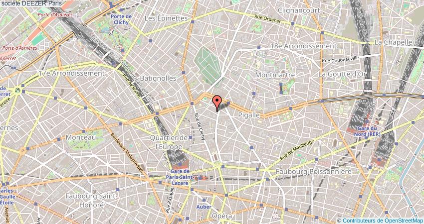 plan DEEZER Paris