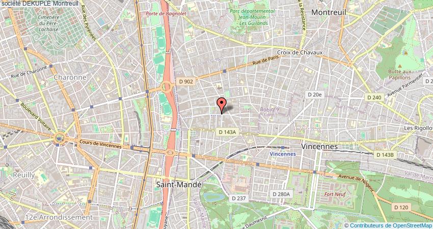 plan DEKUPLE Montreuil