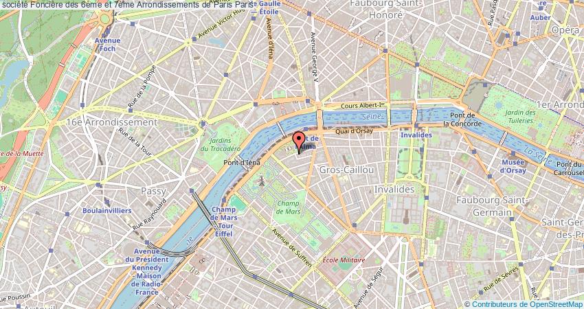 plan Foncière des 6ème et 7ème Arrondissements de Paris Paris