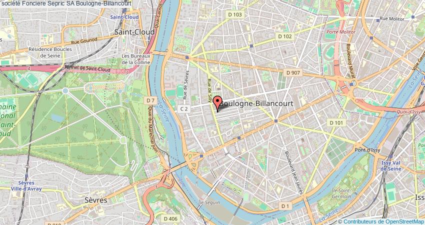 plan Fonciere Sepric SA Boulogne-Billancourt