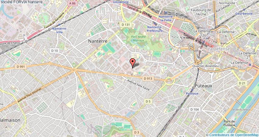 plan FORVIA Nanterre