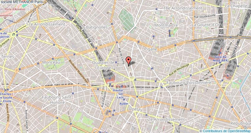 plan METHANOR Paris