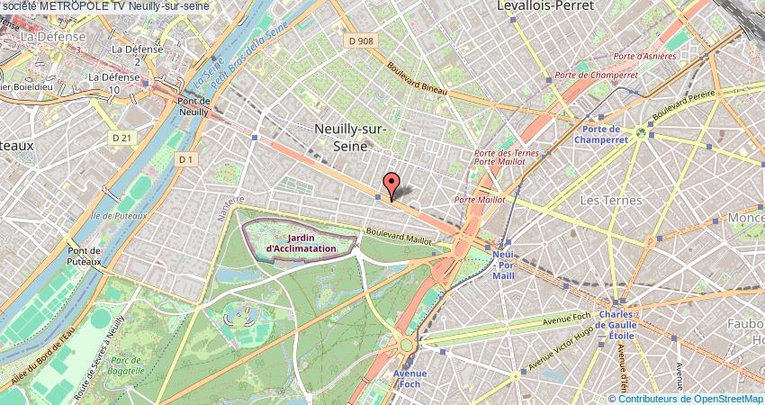 plan METROPOLE TV Neuilly-sur-Seine