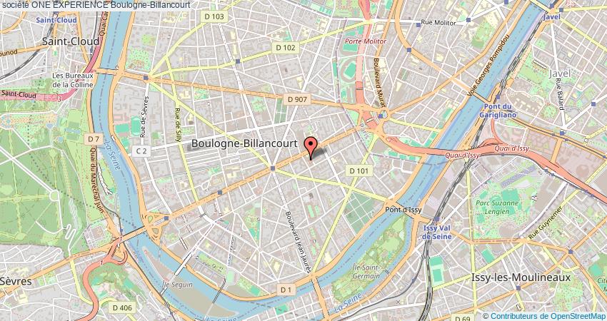 plan ONE EXPERIENCE Boulogne-Billancourt