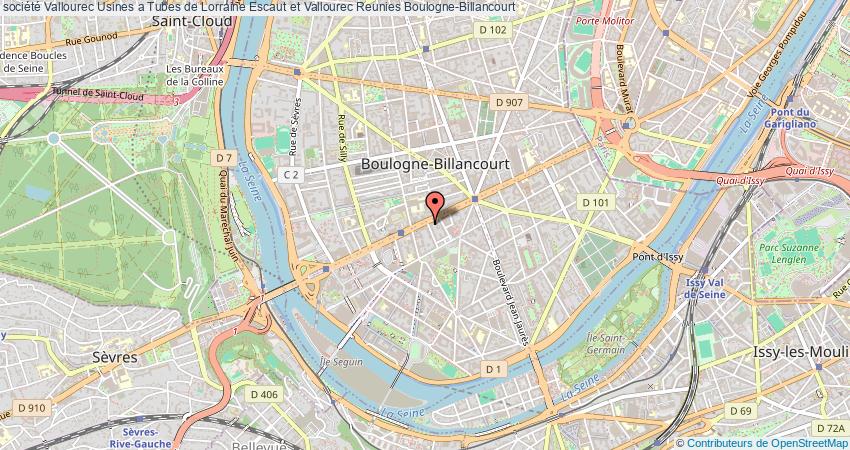 plan Vallourec Usines a Tubes de Lorraine Escaut et Vallourec Reunies Boulogne-Billancourt