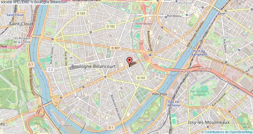 plan WILLEME N Boulogne Billancourt